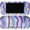 Blue Violet Watercolor Geode Nintendo Switch Lite Skin
